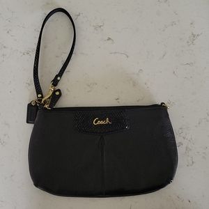 Coach Black Wristlet